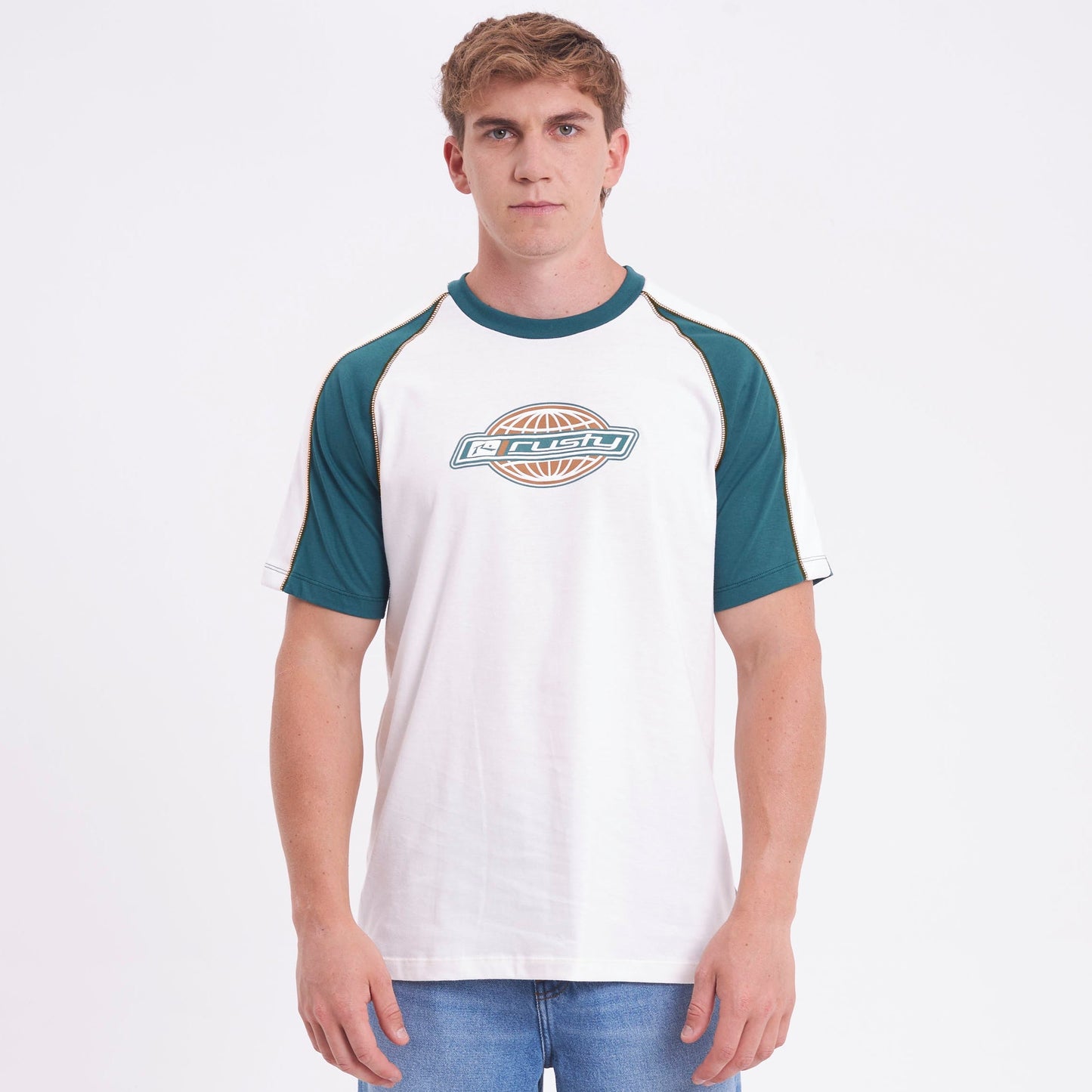 Remera World Logo Off White