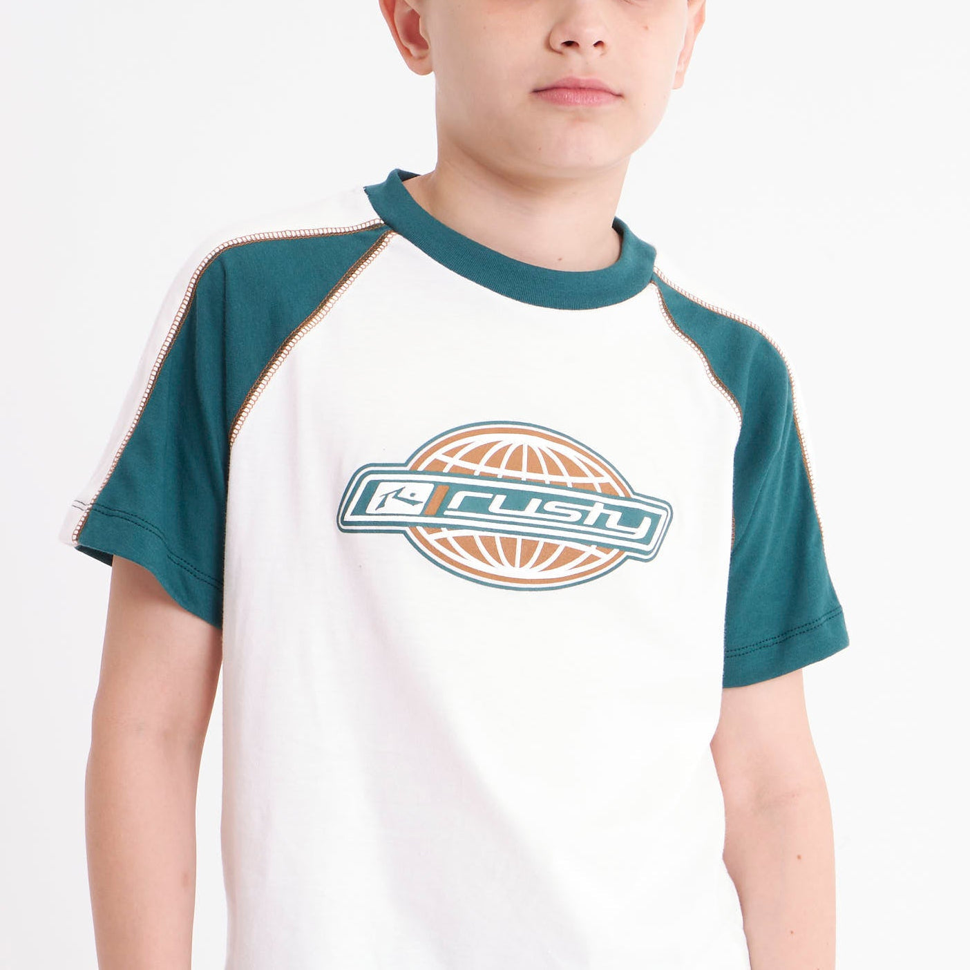 Remera Wor Logo Junior Off White