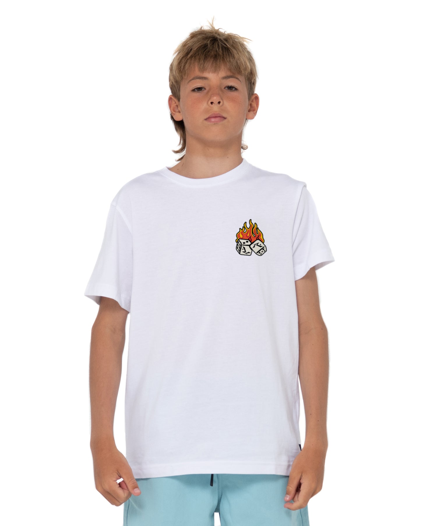 Remera Mc Casino Fire Jr White