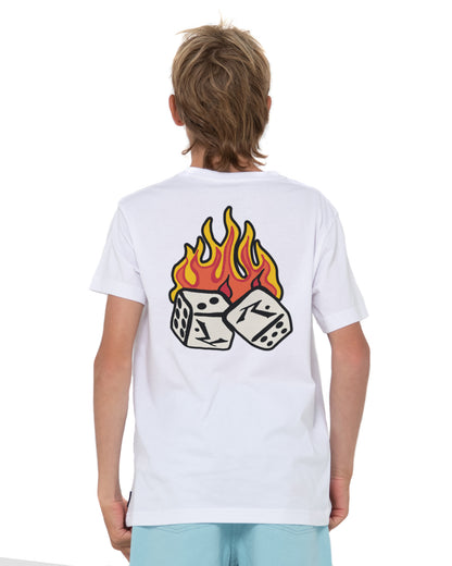Remera Mc Casino Fire Jr White