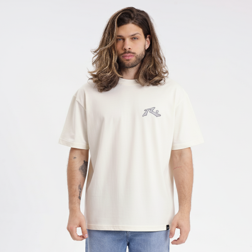 Remera Competition 2.0 Off White/Grey