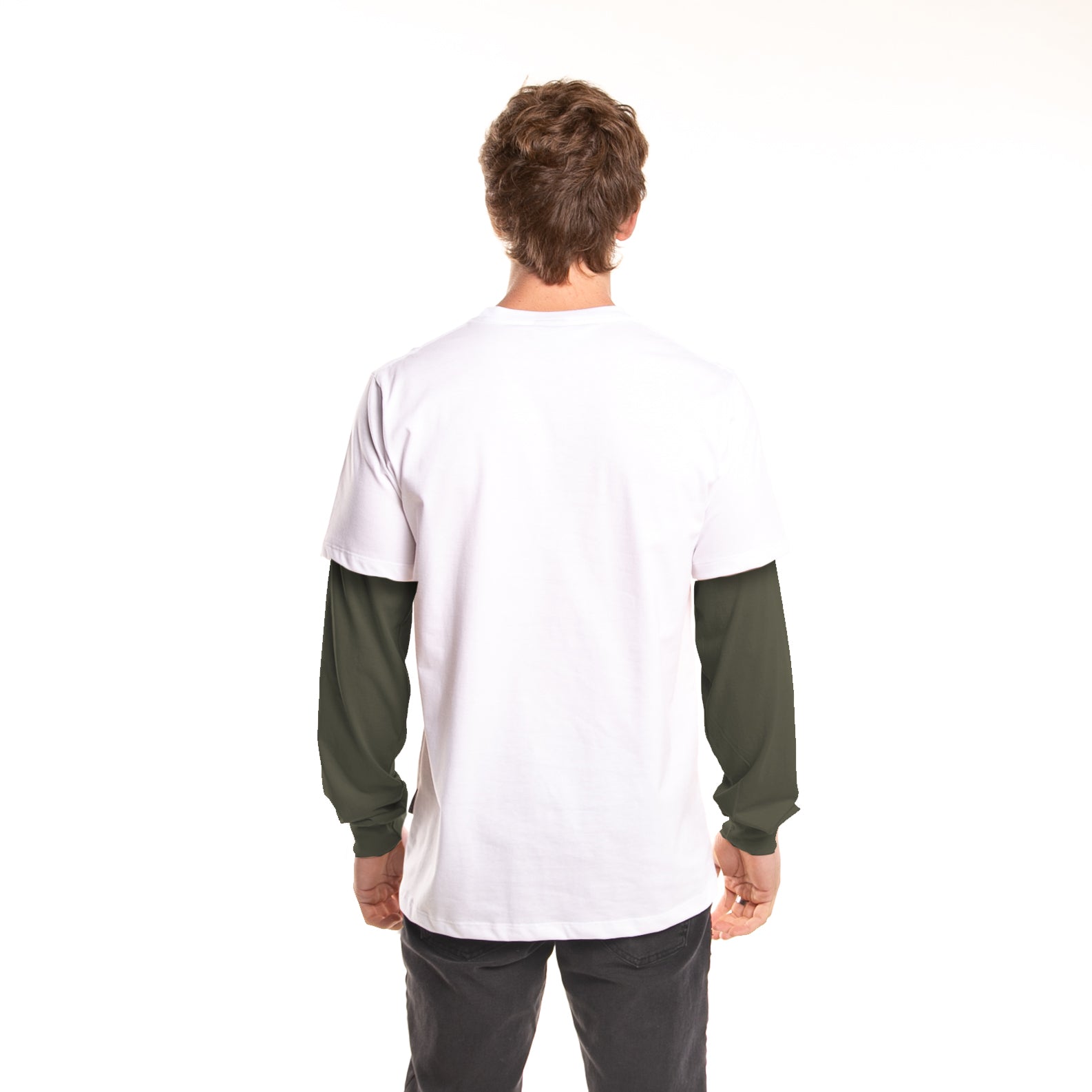 Remera Ml Shadow Ls White/Army