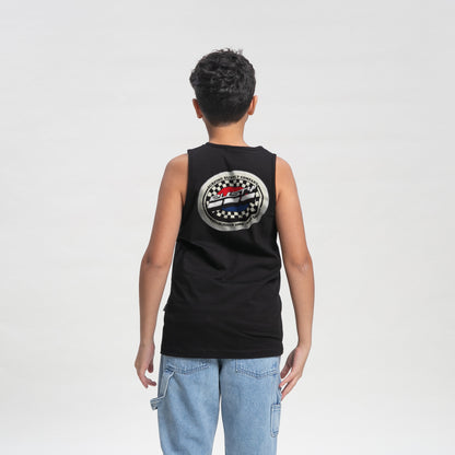 Musculosa Patch Tank Jr Black