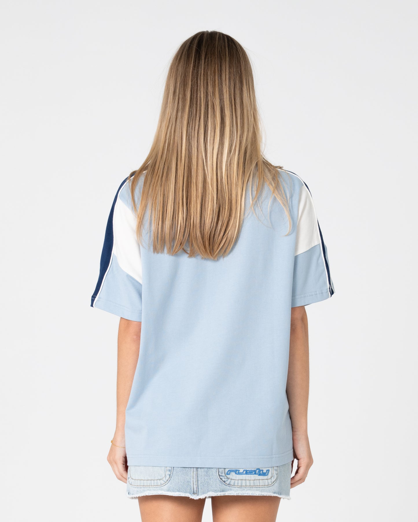 Remera New Break 220 Oversize Sea Blue