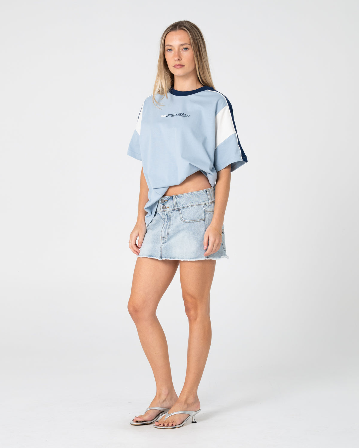 Remera New Break 220 Oversize Sea Blue