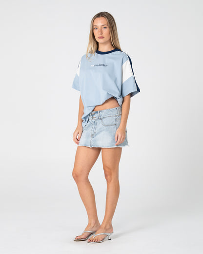 Remera New Break 220 Oversize Sea Blue