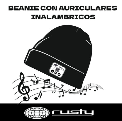 Gorro Lana Music Black