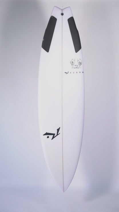 Surfboard Rusty Twin Fin 6' 3" FCS