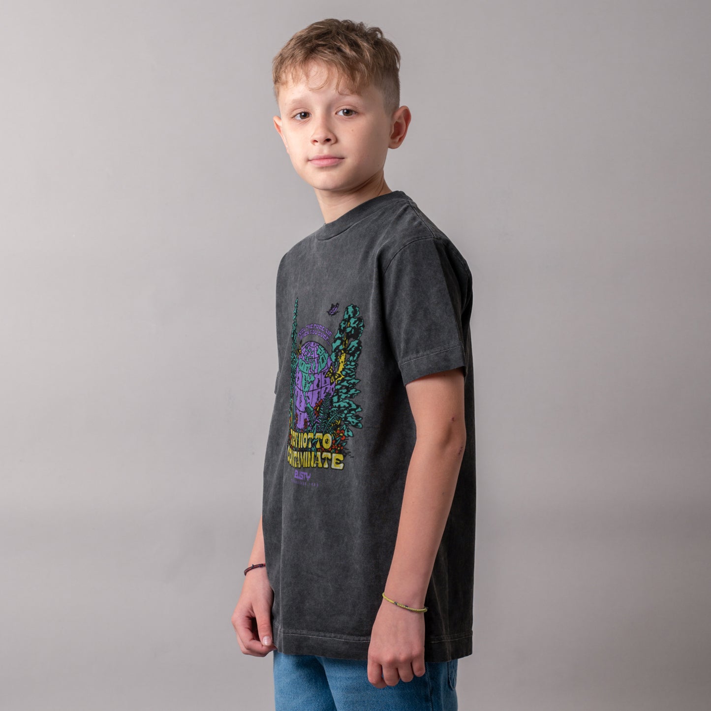 Remera Fosters Jr Process Black