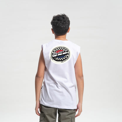 Musculosa Patch Muscle Jr White