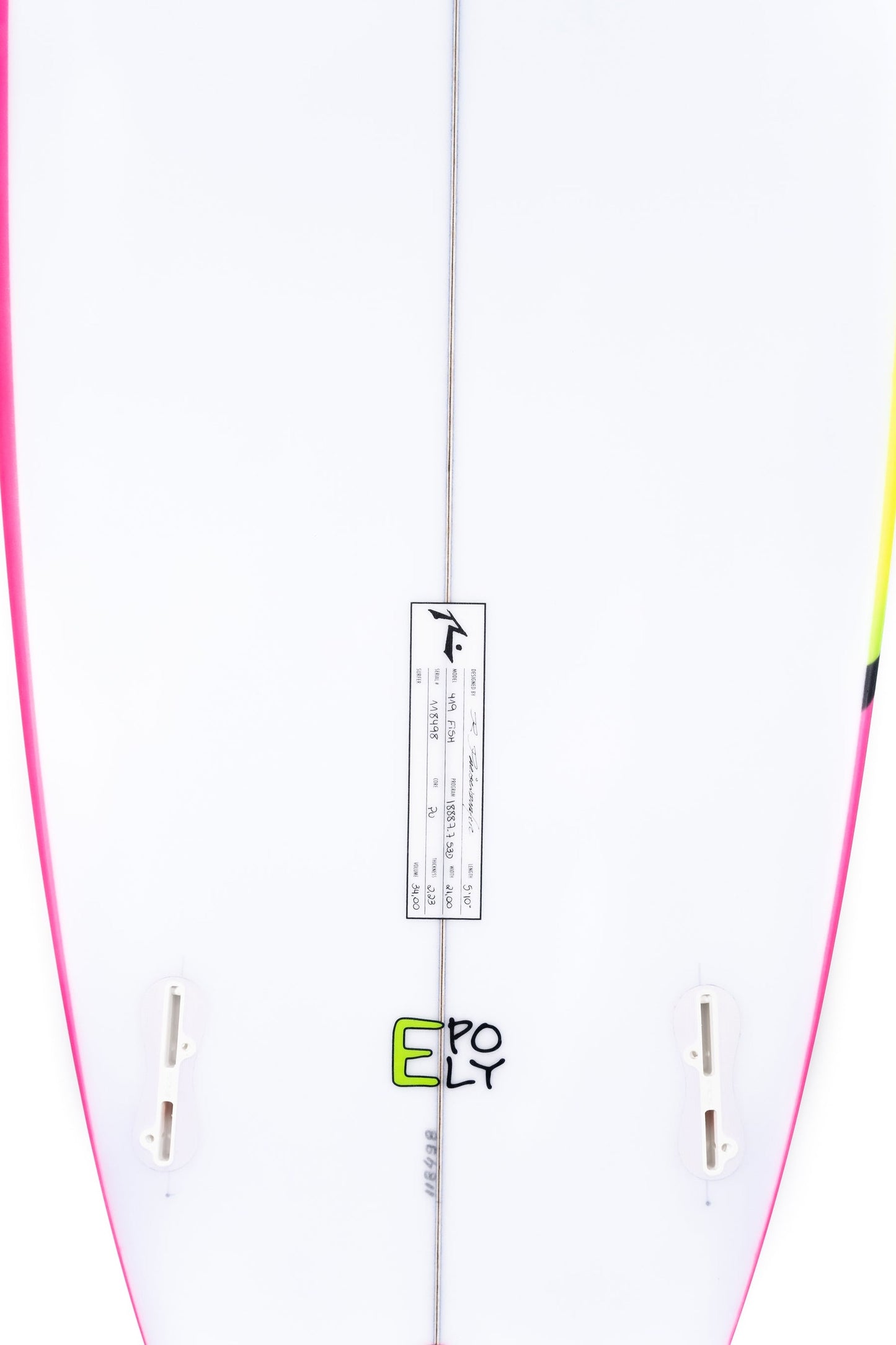 Surfboard Rusty 419 Fish 5' 10" FCS