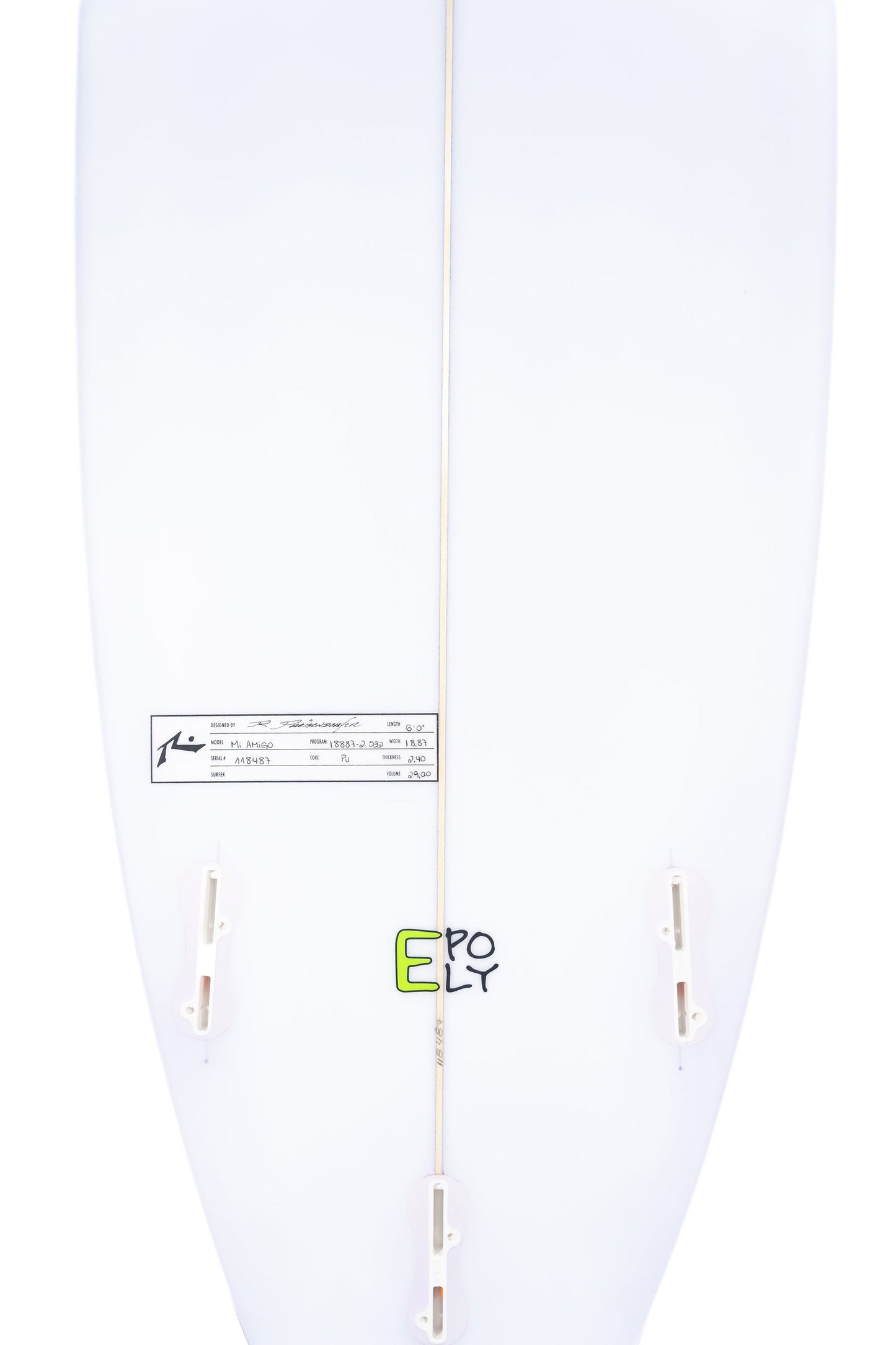 Surfboard Rusty Mi Amigo 6' 0"