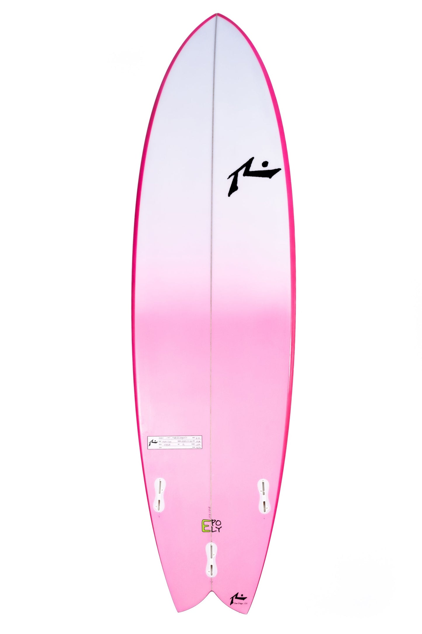 Surfboard Rusty Moby Fish 6' 8" FCS