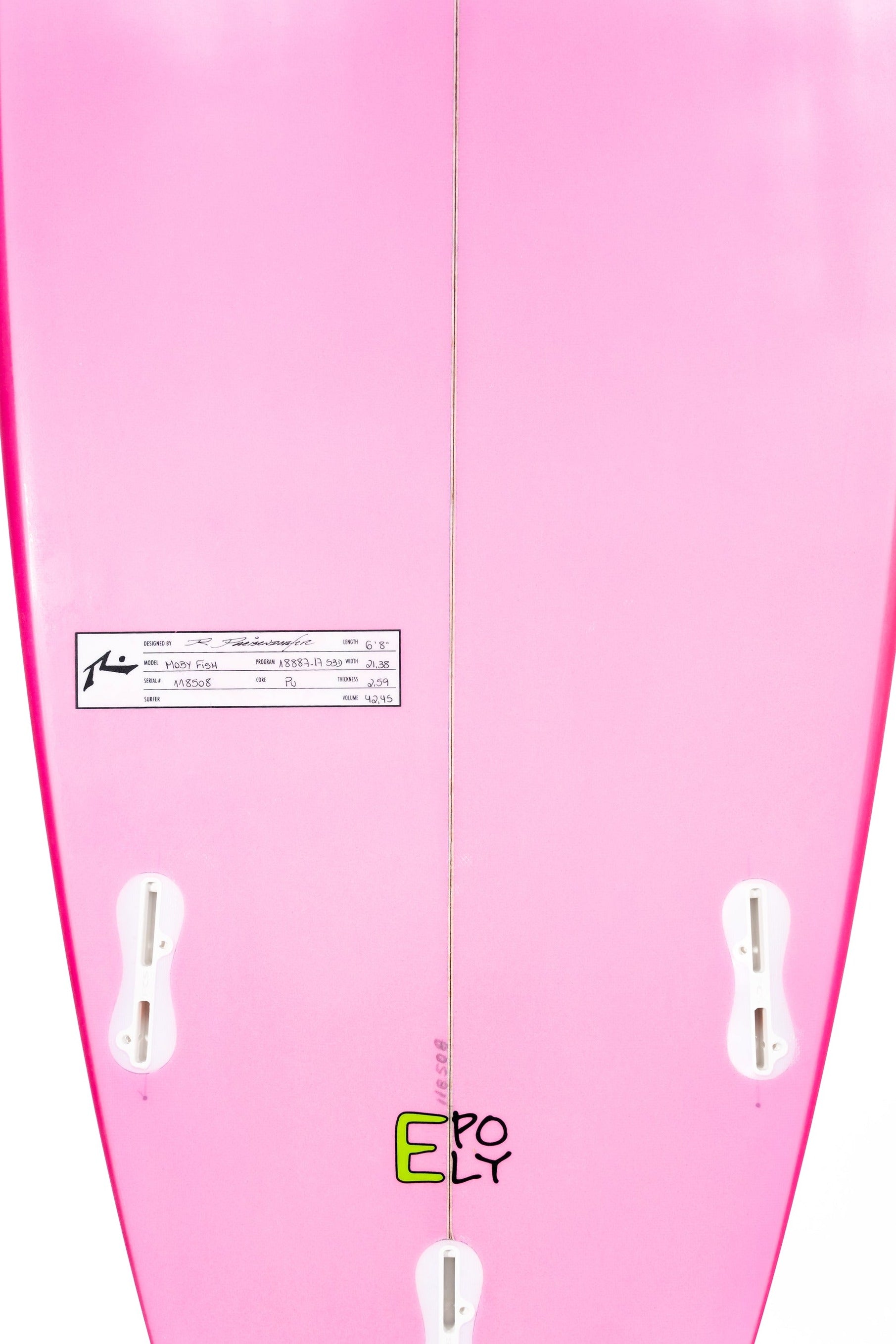 Surfboard Rusty Moby Fish 6' 8