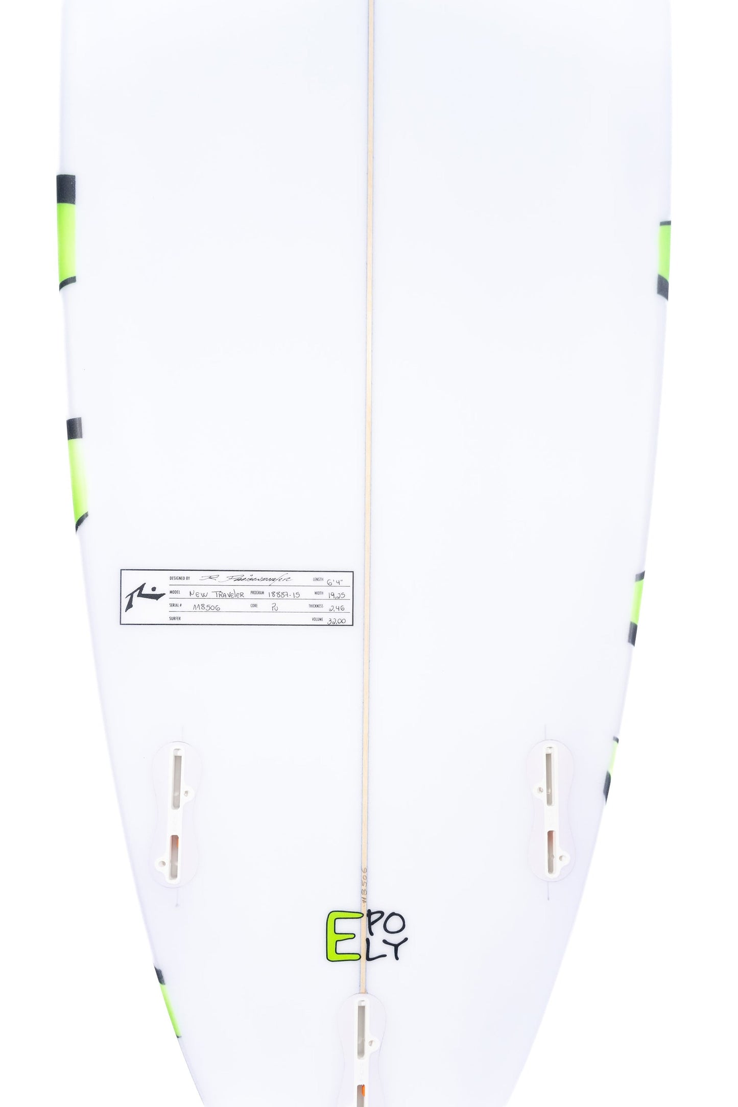 Surfboard Rusty New Traveler 6' 4" FCS